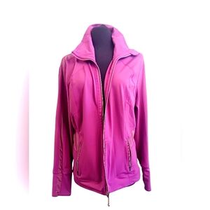 Cotton Candy Pink ZipUp Jacket Plus Size XXL by Tangerine